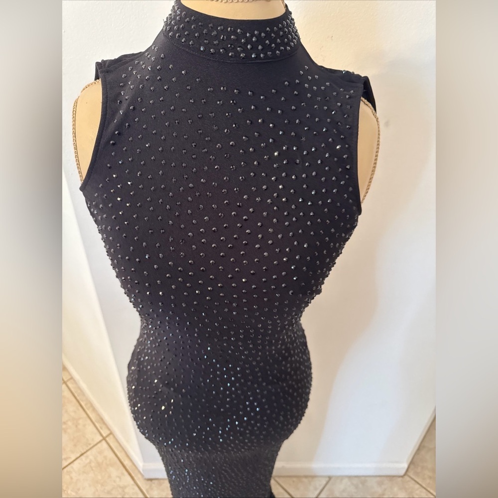 Fashion Nova Black Sleeveless Halter Bodycon Maxi - Picture 10 of 13